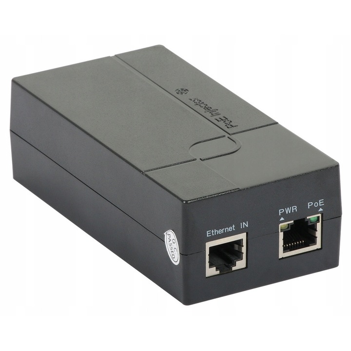 Sursa de alimentare PoE, 48V 30W, 802.3at, 120x60x35mm
