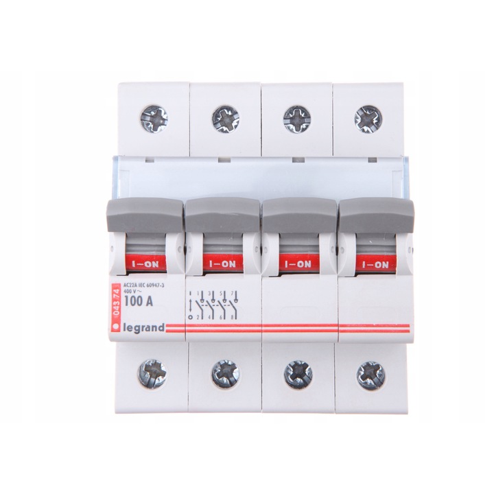 Rozlator izolator Legrand 100A 4P, 400V, 18mm, 406489