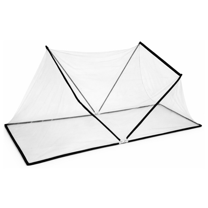 Plasa anti-tantari pliabila tip cort, 190x80 cm, montaj instant, fara gauri, portabila, pentru interior & exterior, camping, pescuit, gradina