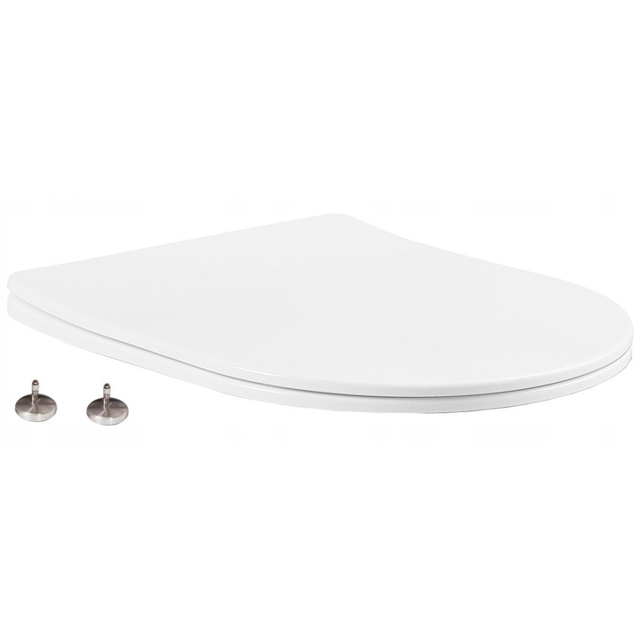 Capac WC Mexen slim, duroplast, alb, oval, lucios