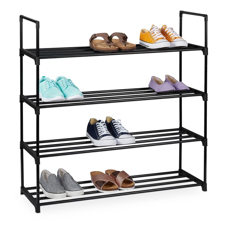 Raft pantofi, negru