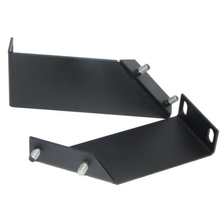 Suport pentru panouri RACK, EWIMAR, set 2 buc, montaj 45°, negru