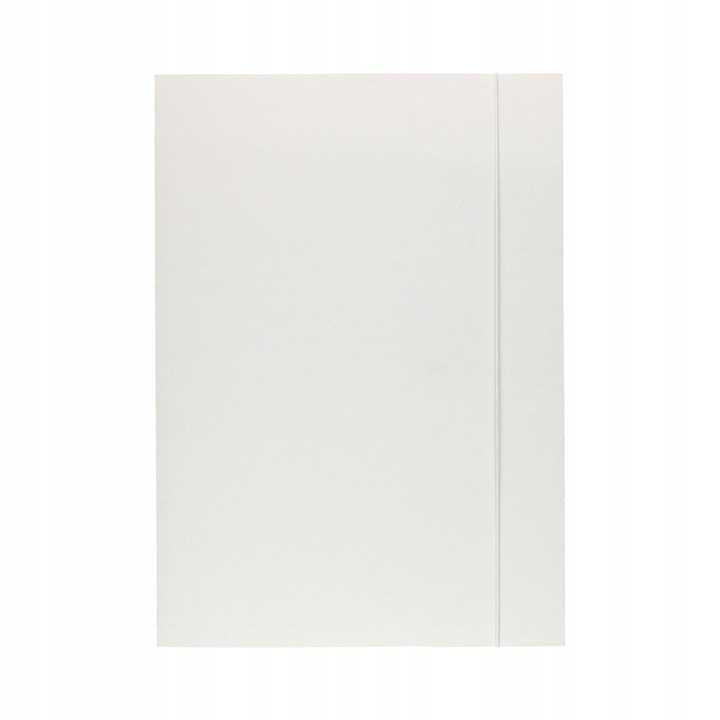Mapa cu elastic A4, alb, 280g, set de organizare documente
