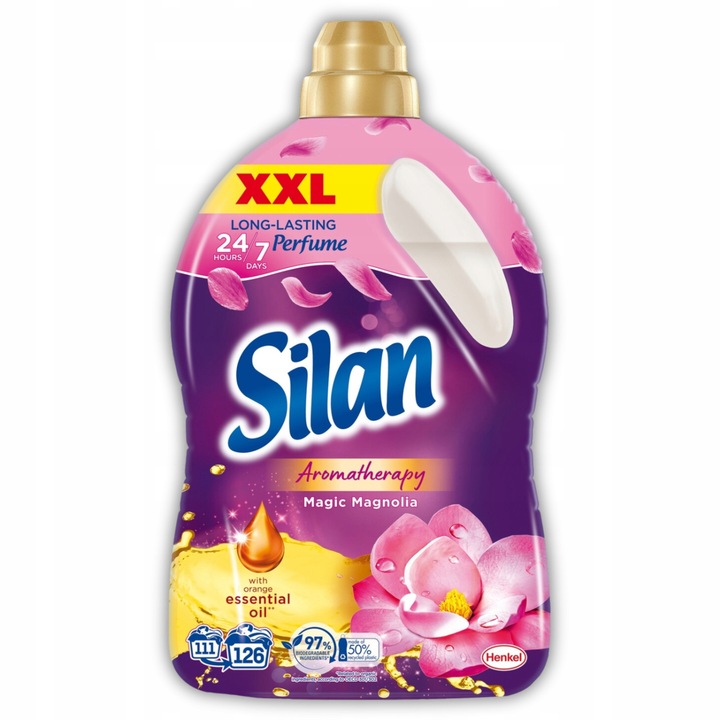 Silan öblítő szett 2x2,77L, magnólia és frissesség, mikrokapszulás formula, újrahasznosítható