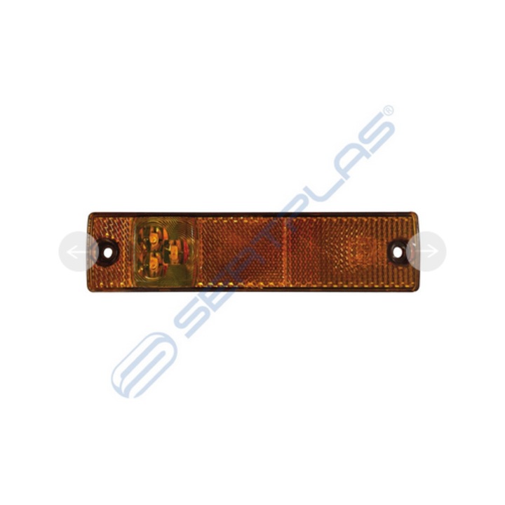 Lampa gabarit LED Sertplast, model AUG-0383LUS, dimensiuni 10x15x22cm, culoare albastră