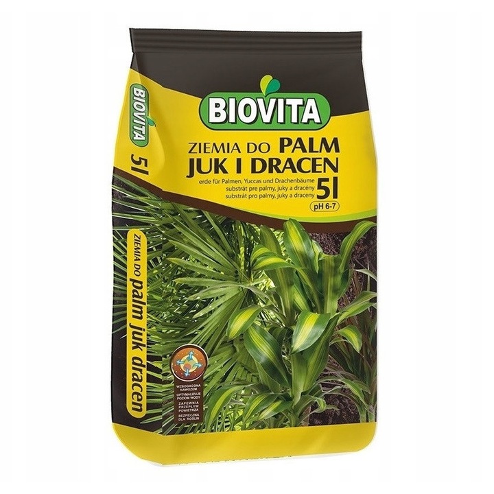 Pamant pentru palmieri, Biovita, 5L, multicomponent, pentru plante verzi