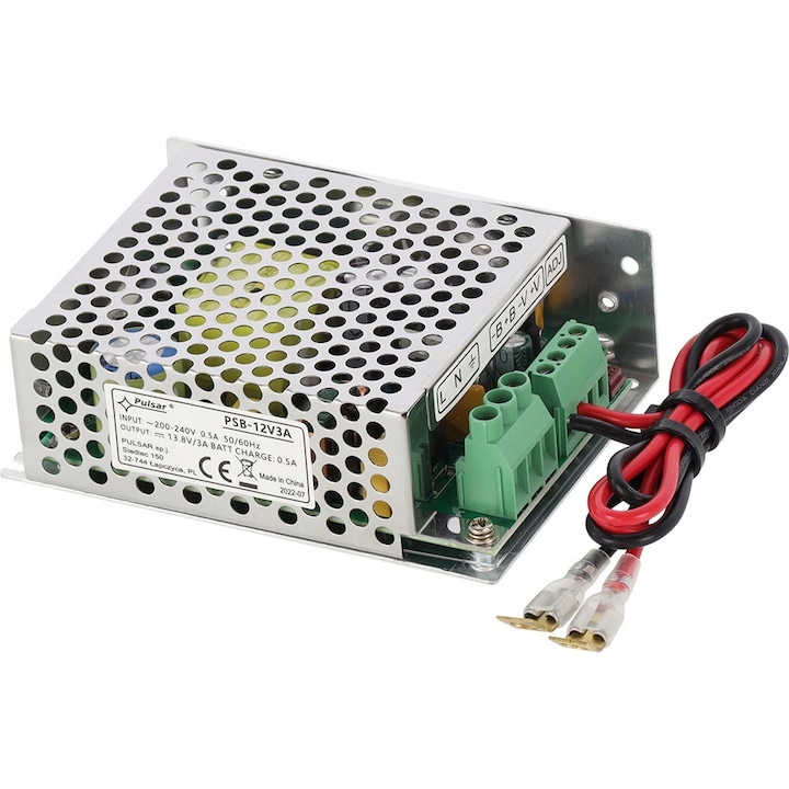 Sursa de alimentare tampon în comutație PSB-12V3A 48W 3A 12V CCTV Pulsar