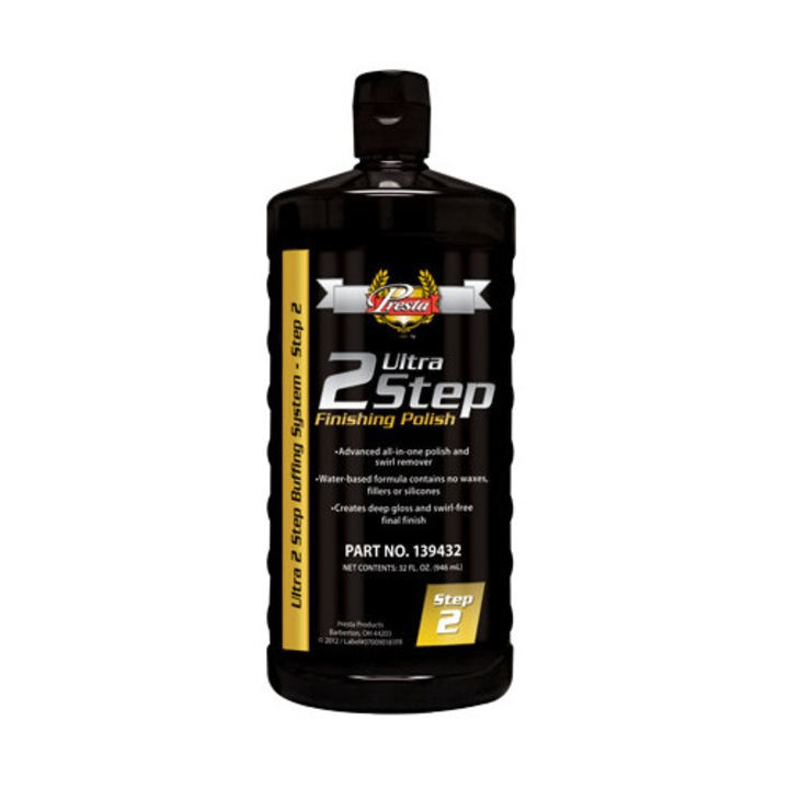 Pasta de polishare Presta Ultra 2 Step, 946ml, pentru finisare, fara holograme, pentru toate tipurile de lacuri