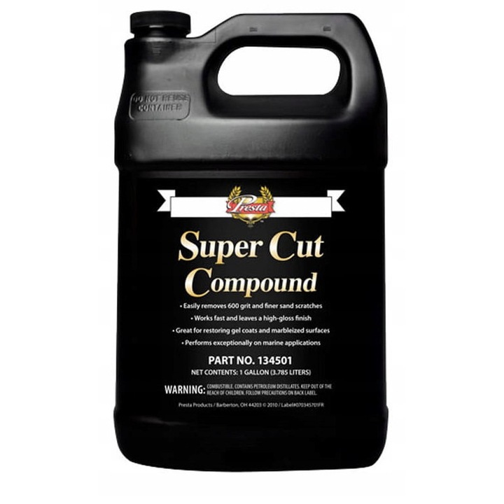 Pasta Presta Super Cut Compound 3,78L, intensiva, baza de apa