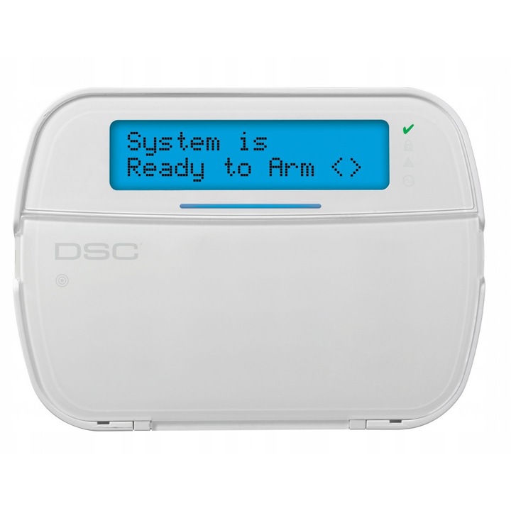 Клавиатура LCD HS2LCDE3, DSC, бяла, 168x122x20mm, IP30, IK04