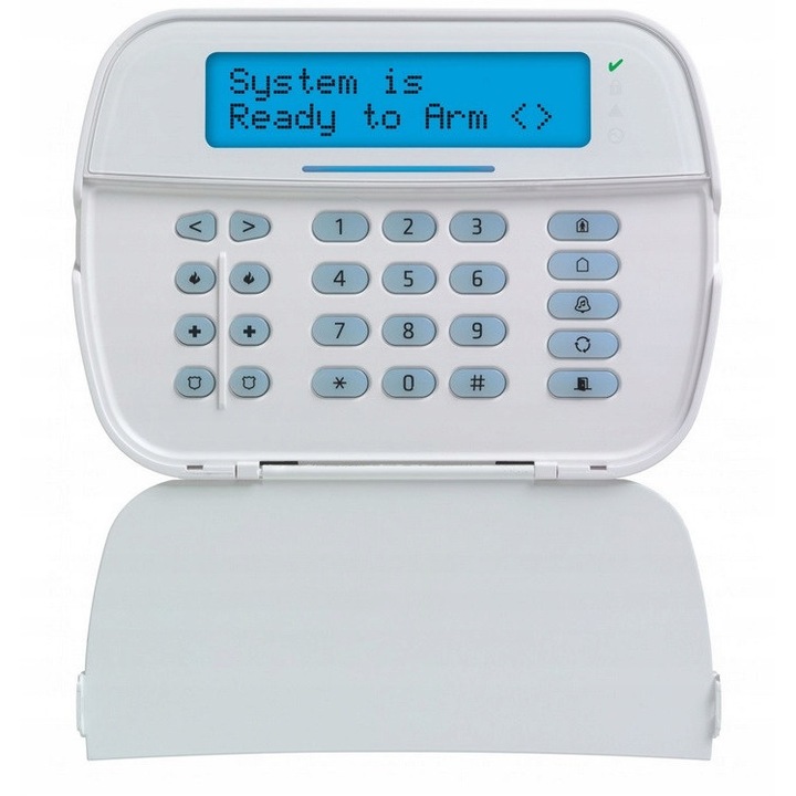 Клавиатура LCD HS2LCDE3, DSC, бяла, 168x122x20mm, IP30, IK04