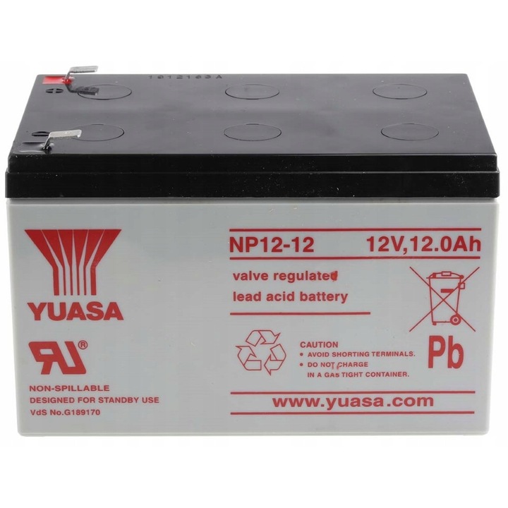 Set acumulatori Yuasa NP12-12 12V 12Ah pentru UPS APC