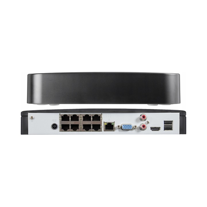 IP рекордер 8 канала BCS-L-SNVR0801-4KE-8P(2) 12Mpx, 8-портов PoE суич, 270x205x45mm