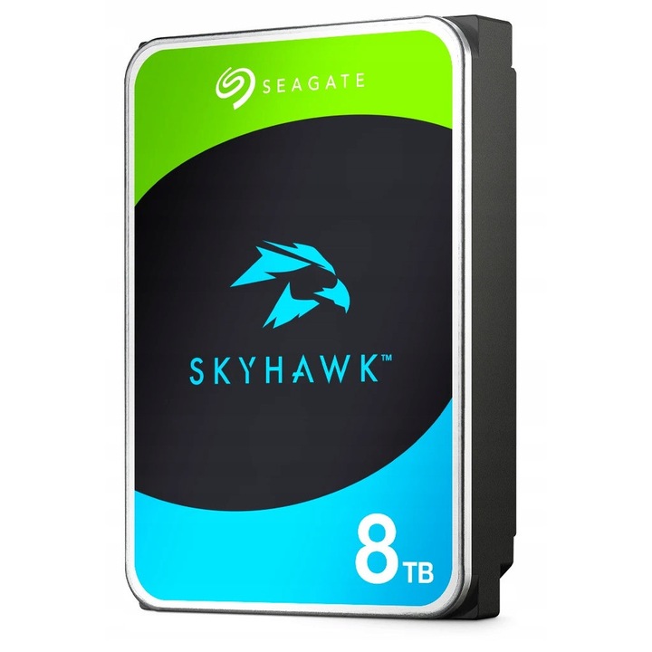 Твърд диск Seagate SkyHawk 8TB, 256MB, SATA 6 Gb/s, 3,5 инча