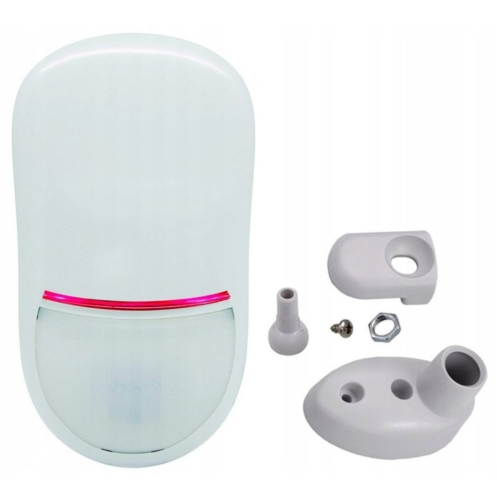 PIR детектор за движение DSC LC-200S, устойчив на домашни любимци, 12м, 114x63x40мм, комплект със стенна стойка