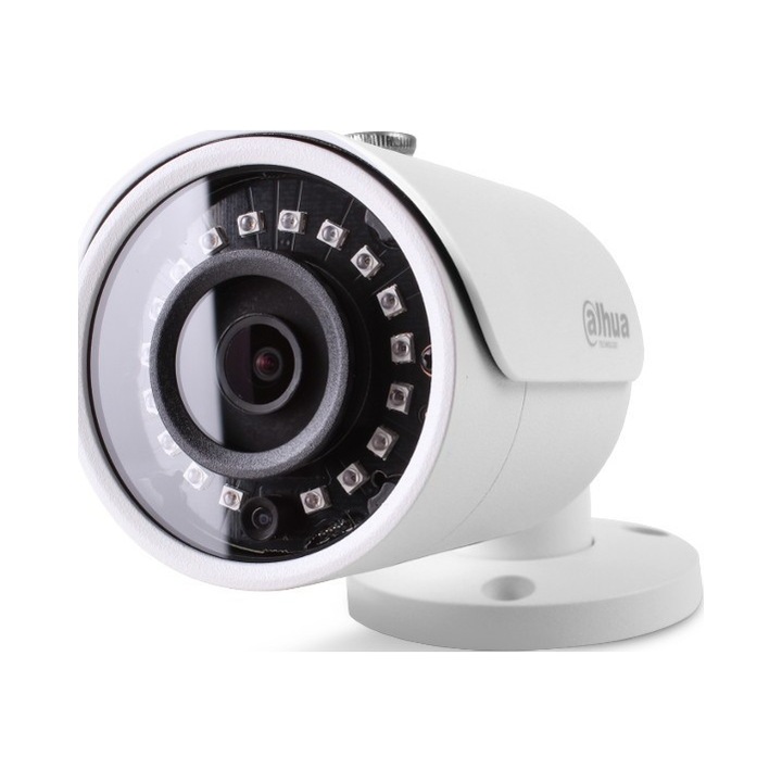 Camera de supraveghere IP Dahua IPC-HFW1230S-0280B-S5, 2 Mpx, 2.8mm, rezistenta la intemperii, detectie miscare