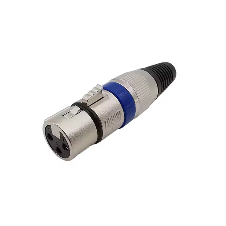 Mufa XLR mama pe cablu, 3 pini, H HCT TRONIC, vrac