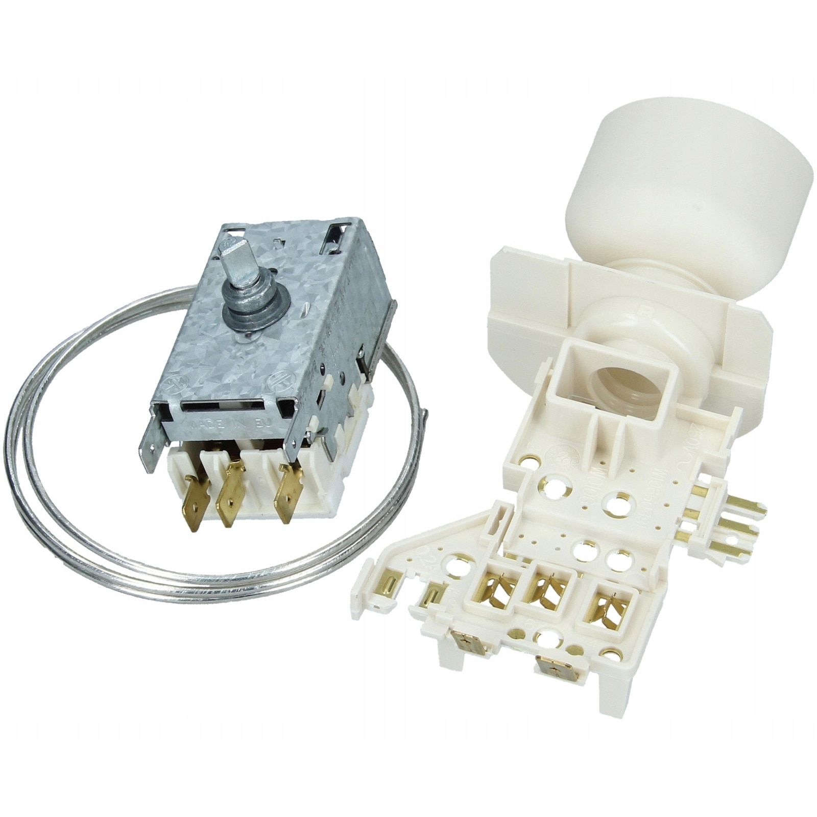 Termostat pentru frigider Whirlpool A13-0705, set cu suport lampa