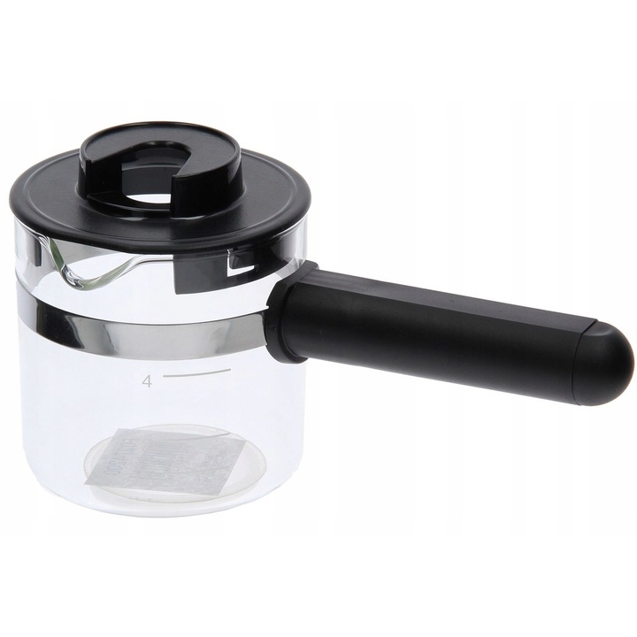 Купете комплект кана с капак и дръжка за кафемашина Krups, Cafe Presso 106, черна, 6 чаши, размери 19.5x8.5x8.5cm