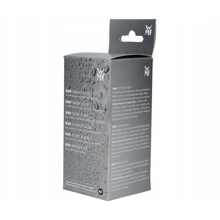 Filtru apa WMF, 125x58mm, previne formarea calcarului, elimina gustul, gri, 1 bucata