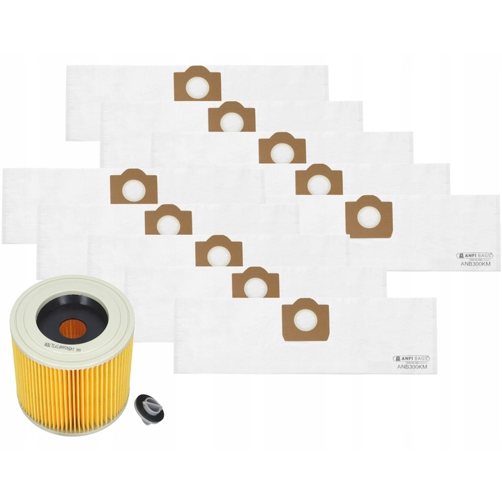 Set accesorii aspirator, NeoProfi, 10x saci, filtru ciclonic, sintetic