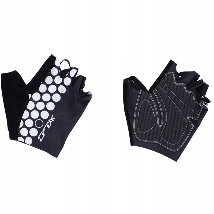 XLC CG-S09 sport kesztyű, rövid, fekete-fehér, L