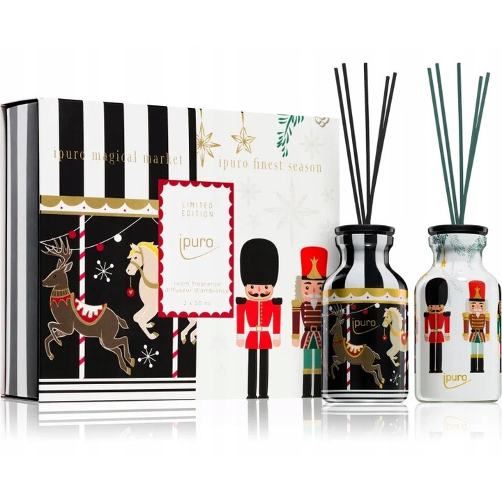 Ipuro Finest Season illatosító szett 2x50 ml, Magical Market és Finest Season, relaxáló illat, dekoratív