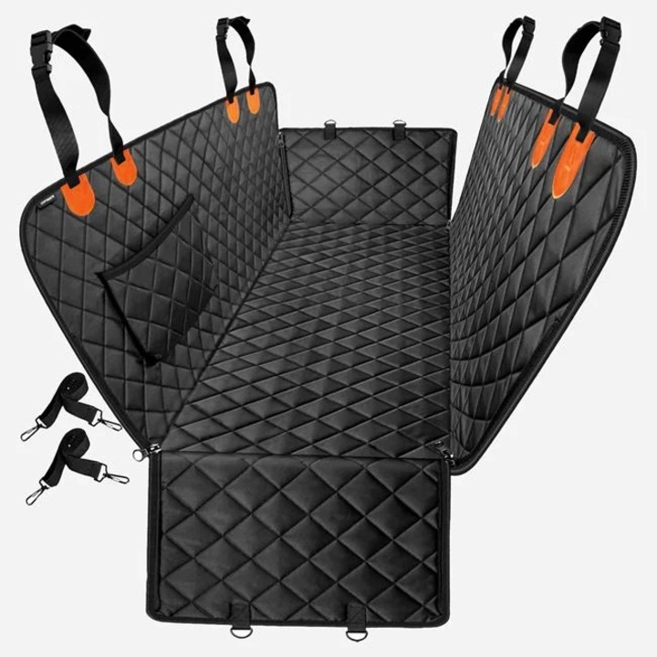 Husa protectie bancheta auto pentru animale Nexo 135x145 cm impermeabila anti par caini pisici protectie scaune auto