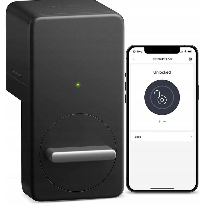 Zavor inteligent SwitchBot W1601700, negru, dimensiuni 111,6x59x73,2mm, utilizare interioara