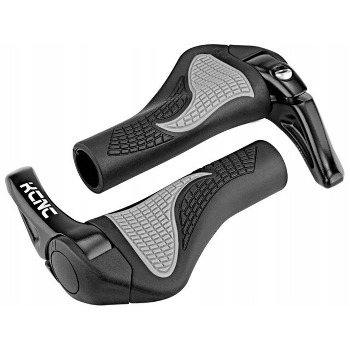 Mansoane bicicleta KCNC S12997, 90mm, MTB/Tour/Trekking, Ergo, Guma TPR, 270g