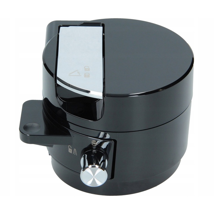 Капак за контейнер за мляко за еспресо машина SEB, пластмаса, черен, 125x101x83mm