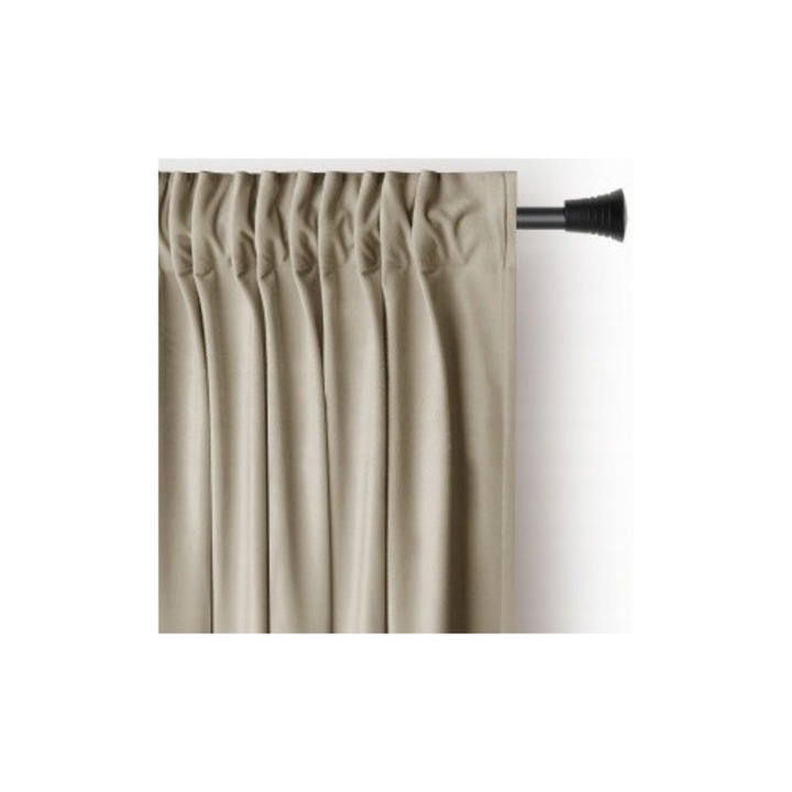 Perdea bumbac 140x225cm, A++, bej, set 1 buc.