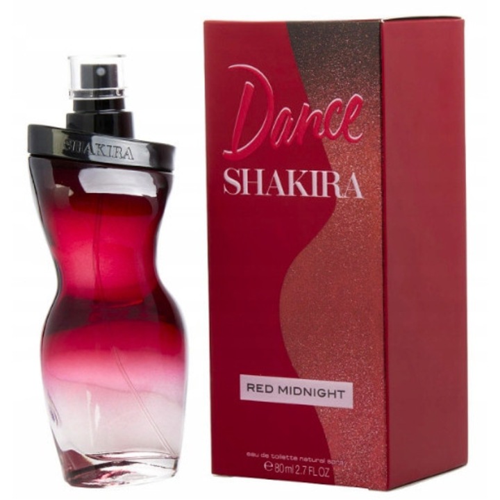 Parfum Shakira Dance Red Midnight, 50 ml, note dulci si indraznete, ideal pentru zi