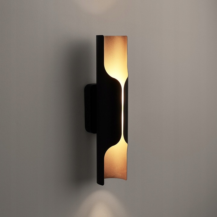 Аплик AM PM GJF027, черен, 8x35x10см, 2 LED 5W, топла светлина 3000K