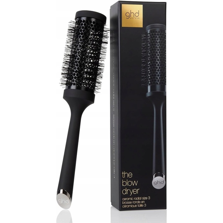 Perie de par ghd, model radial 3, 45mm, ceramica vented, antistatica, Soft Touch