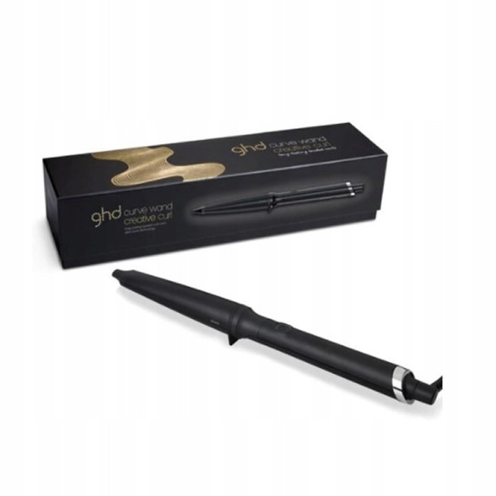 Маша ghd Curve Wand Creative Curl 28мм, черна, с ръкавица за стилизиране, технология Ultra-Zone