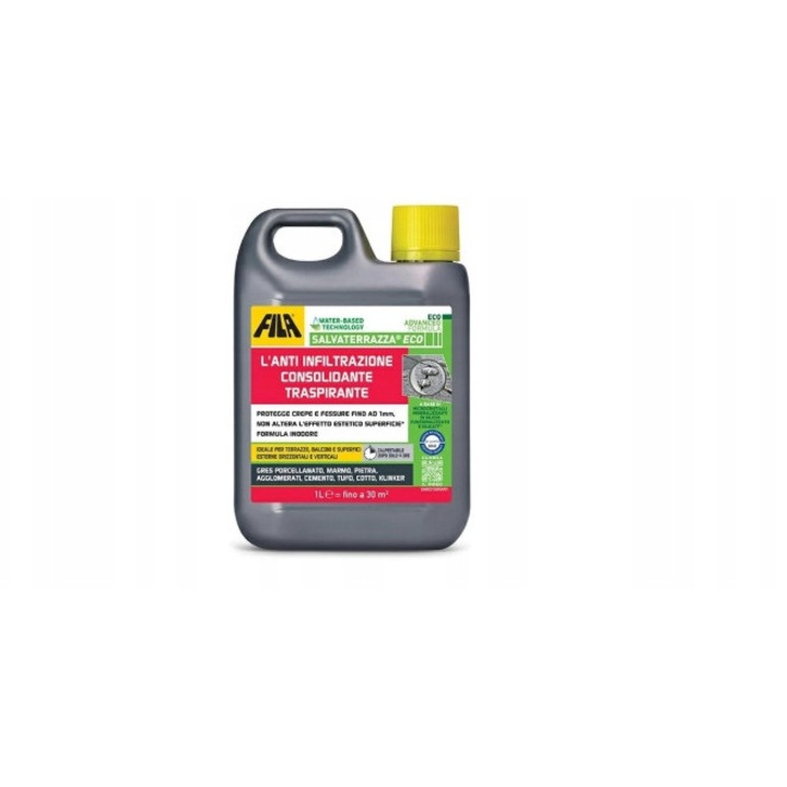 Impregnant protector FILA ECO pentru piatra 1L, A++, protejeaza impotriva apei si umezelii, pentru teracota, gresie, beton, multicolor