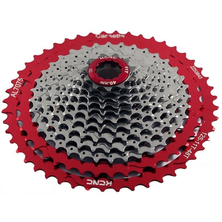 Pinioane bicicleta KCNC 12-biegowa 11-48z, 429g, compatibil Shimano HG