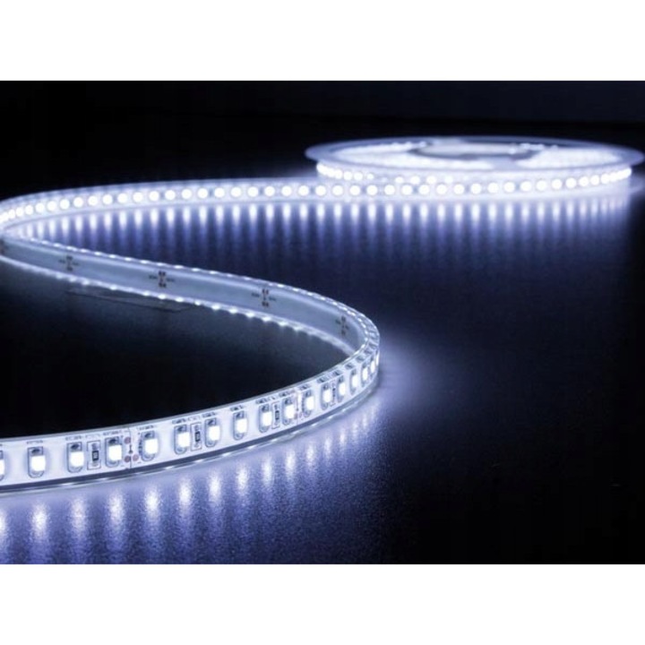 Benza LED, 5m, 6500K, IP68, alb rece, 24V