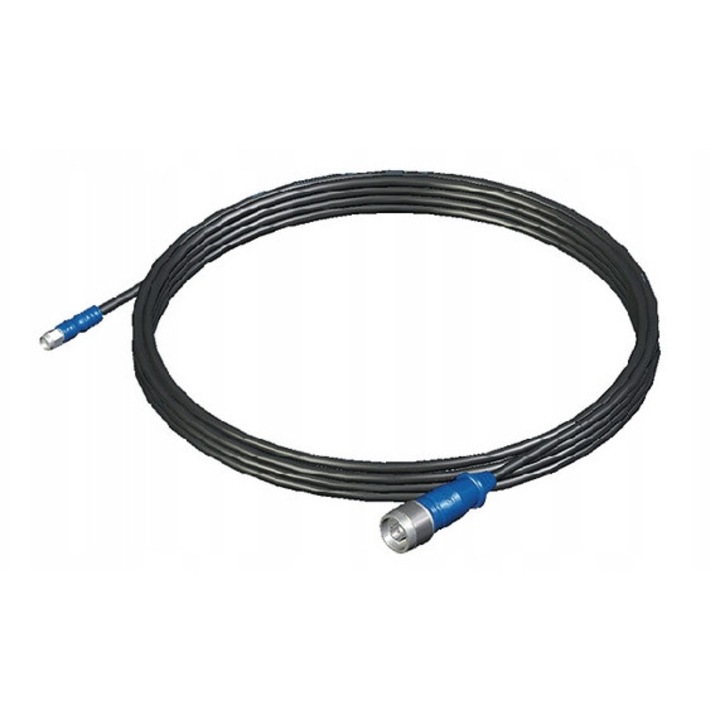 WiFi antenna kábel, 3m, N anya - fordított SMA, fekete, ZyXEL