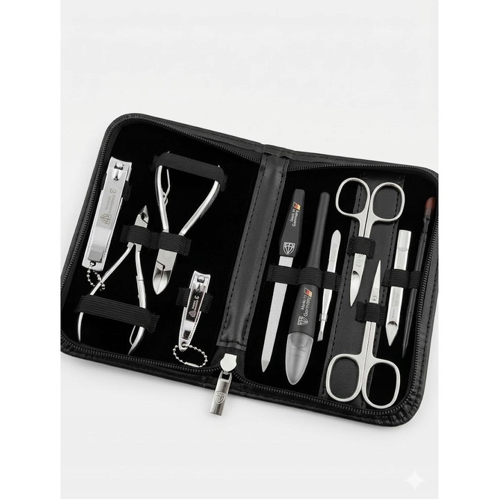 Set trusa manichiura si pedichiura, 11 elemente