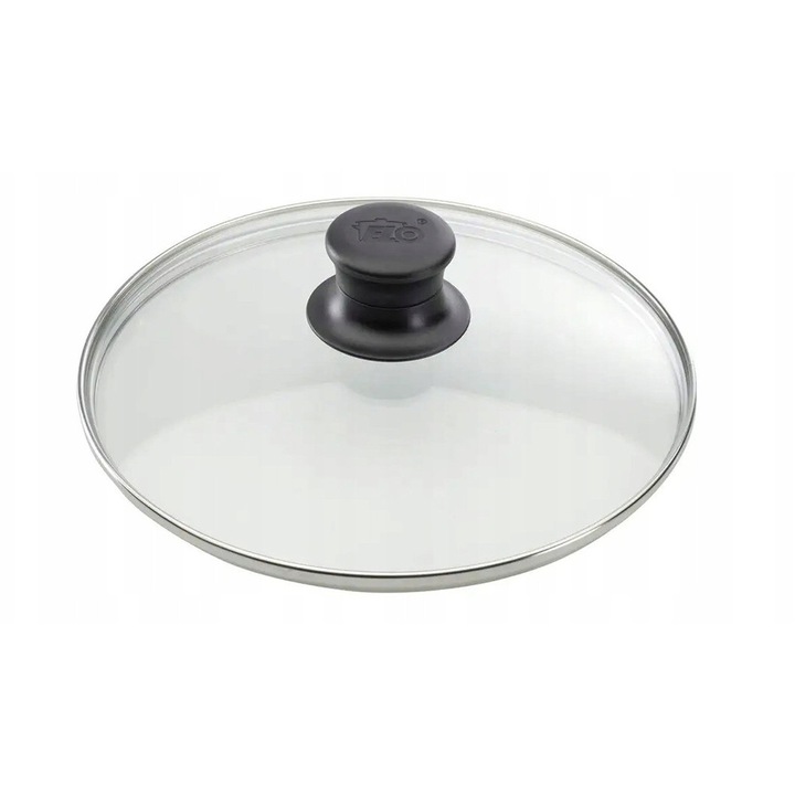 Capac universal pentru gatit, Elo, 16cm, sticla, maner rezistent la caldura, inox