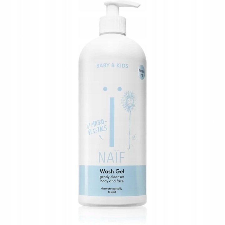 Gel de curatare pentru copii si bebelusi Naif, 700 ml, hipoalergenic, pentru piele sensibila