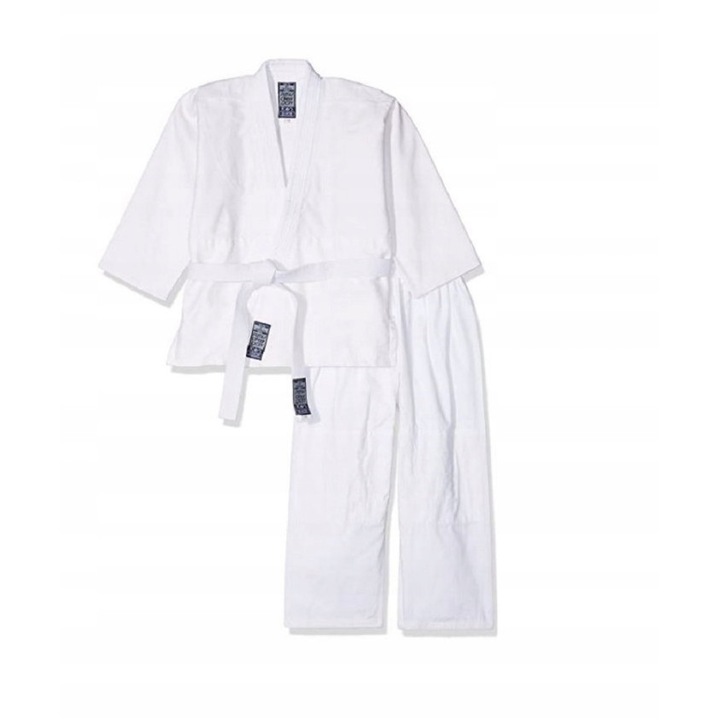 Kimono Karate GIMER 00/120, 100% bumbac, alb, pentru copii, 120 CM