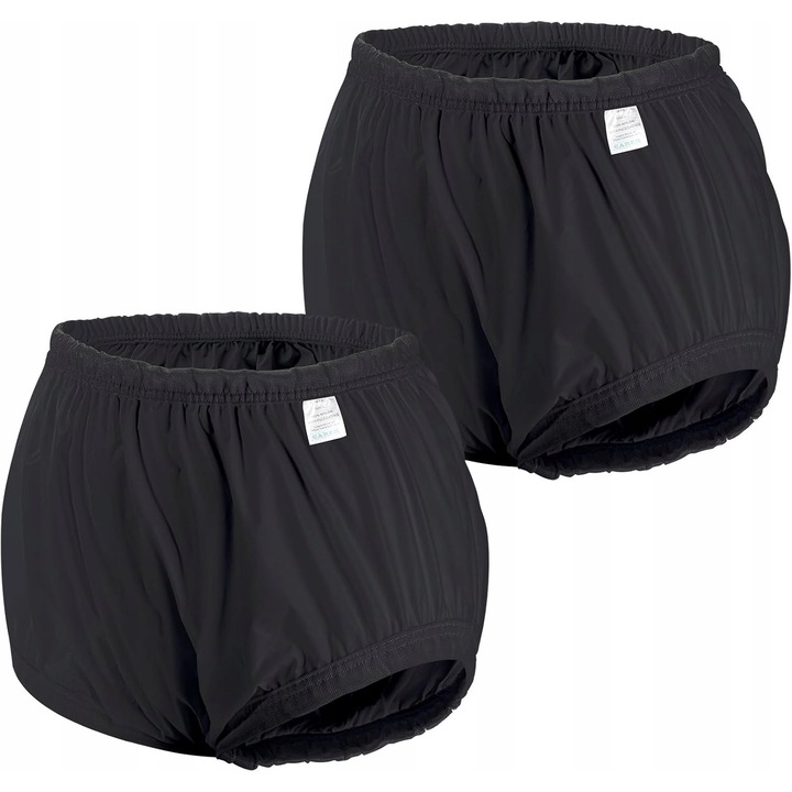 Pantaloni absorbanti pentru adulti CARER, L, set 2 bucati, negru
