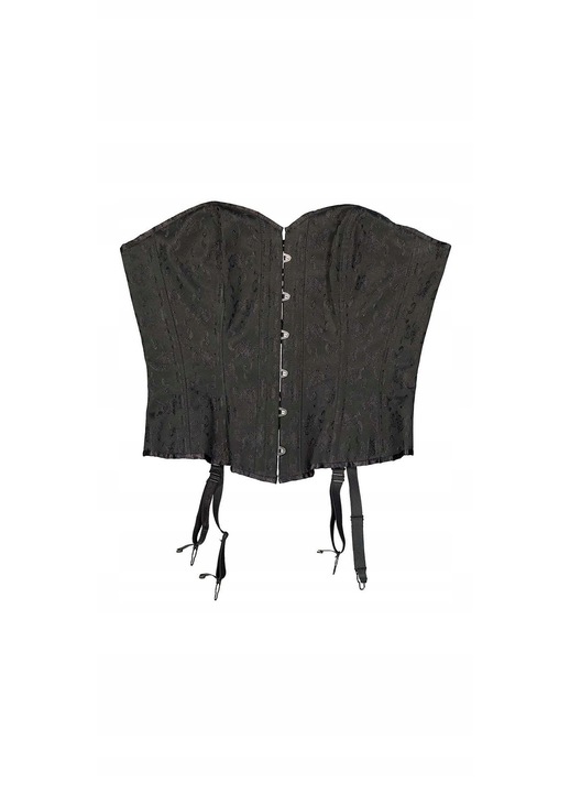 Fűző, fekete, 100% poliészter, Cottelli Collection, M INTL