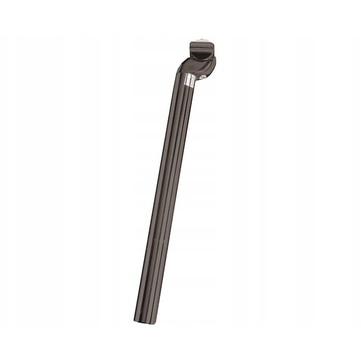 Tija de sa rigida, 30.4mm x 350mm, aluminiu, neagra, suport 100kg