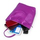 Geanta dama, Vera Pelle, fucsia, piele naturala, impermeabila, compartiment A4, fund rigid
