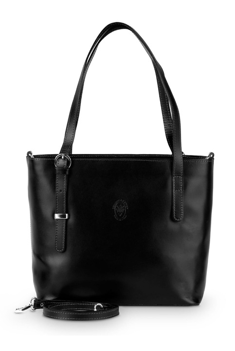 Geanta de mana din piele Vera Pelle, curea detasabila, manere reglabile