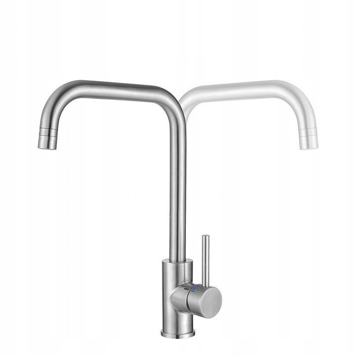 Baterie bucatarie Homelody, model CHROM, rotativ 360°, economisire apa, crom, set